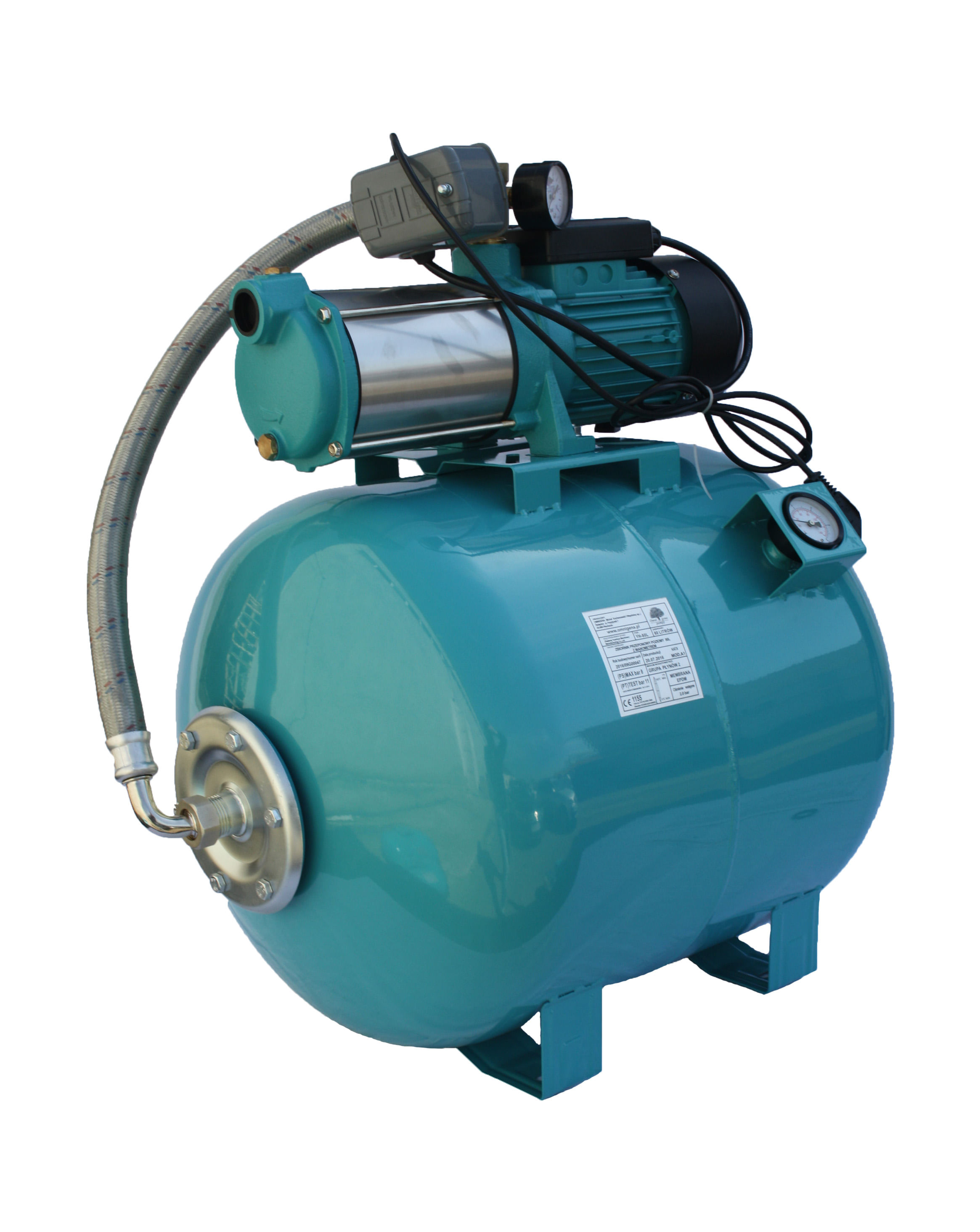 Hidrofor Omnigena MHI 1100/100 de 1.1 kW rezervor 100 Litri cu manometru, OM0058/100M