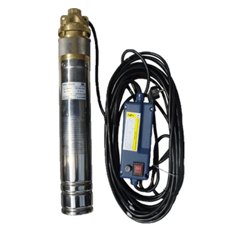 Kit complet sistem hidrofor, pompa submersibila APC SKM 200/50, rezervor 50L, presostat, racord 5 cai, manometru — imaginea 2