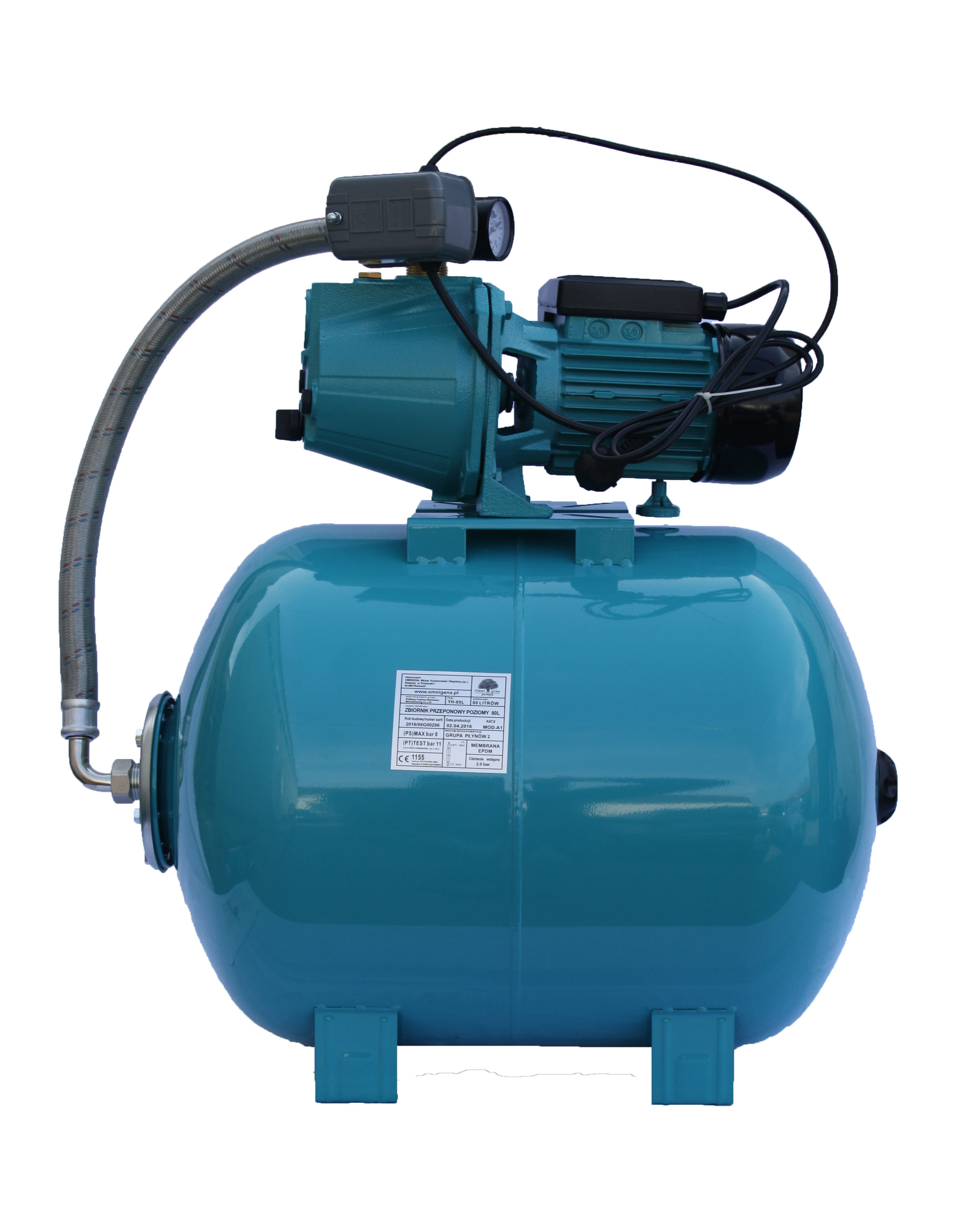 Hidrofor Omnigena JET 100A(a)/80 1.1 kW rezervor 80 Litri, OM5000/80 — imaginea 2