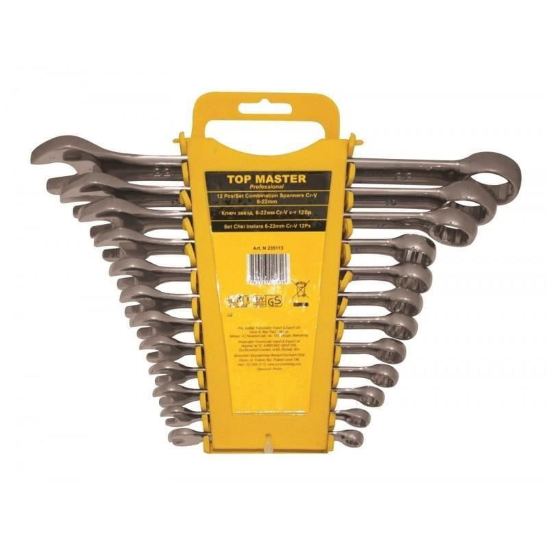 Set chei combinate 12 piese CrV 6-22mm DIN3113, Topmaster 235113 — imaginea 2