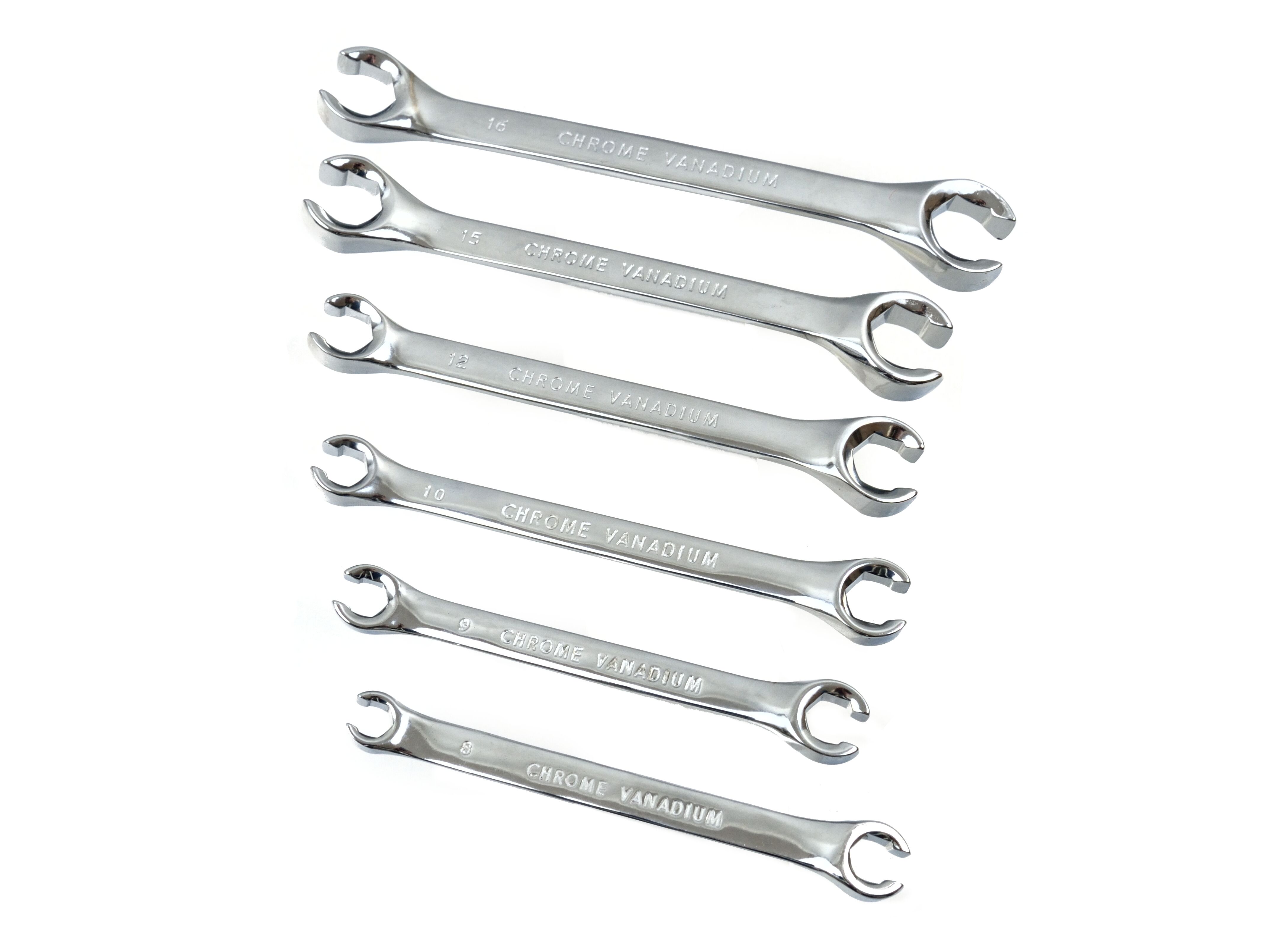 Set de chei inelare semi-deschise 6 piese, 8-18mm, GEKO G11148 — imaginea 6