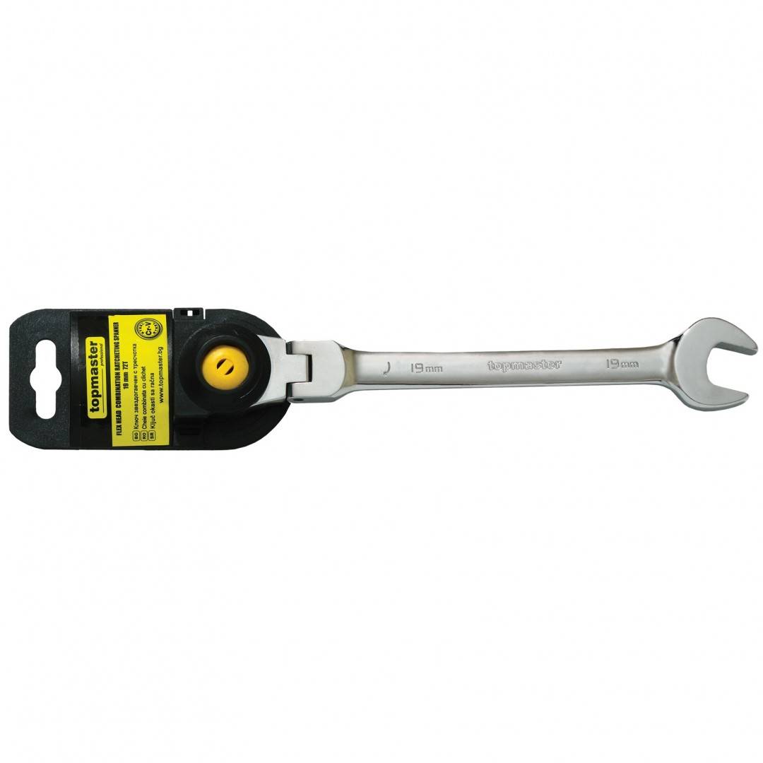 Cheie combinata cu clichet, Topmaster 16mm, Cr-V — imaginea 2