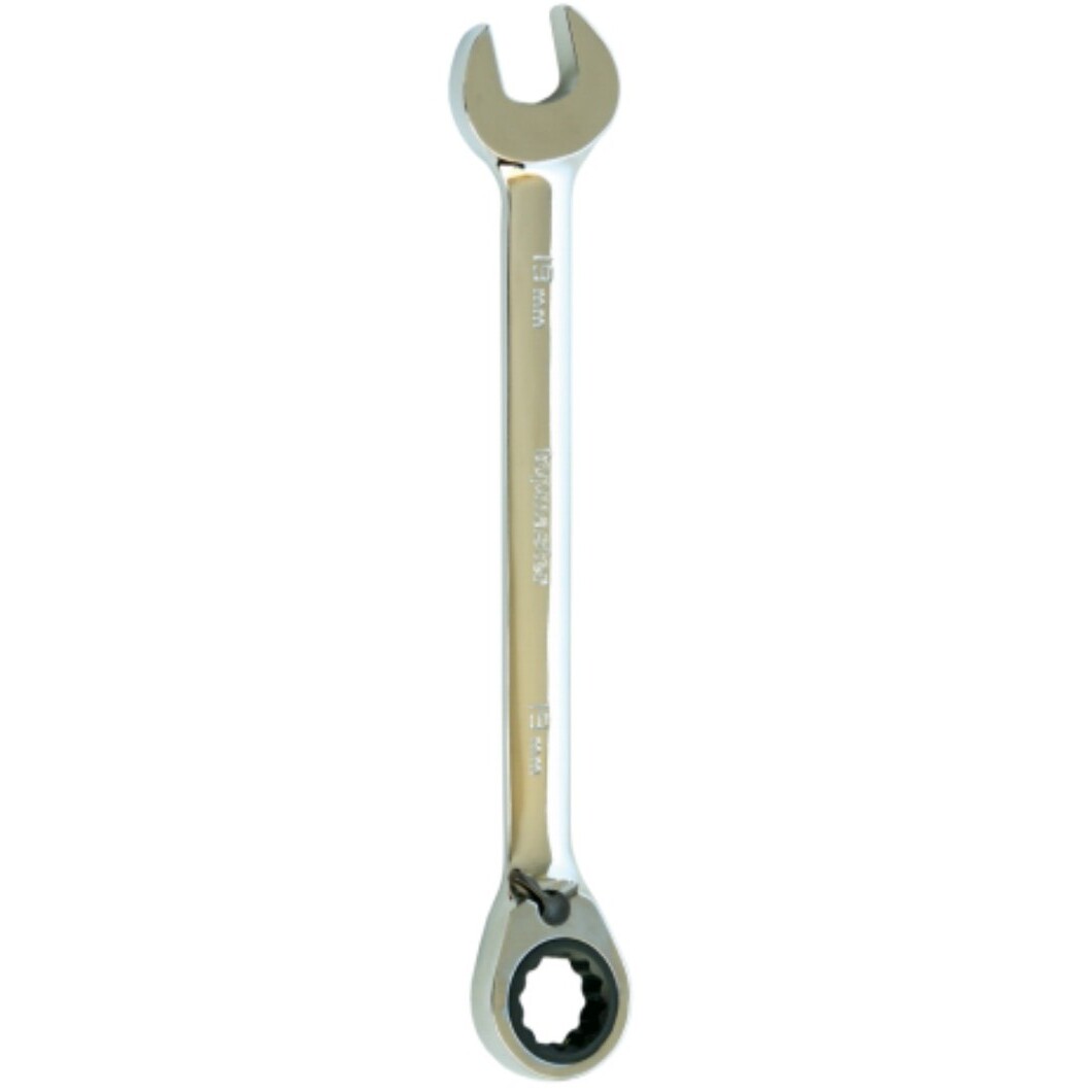 Cheie combinata Top Master cu clichet reversibil 15 mm Cr-V — imaginea 3