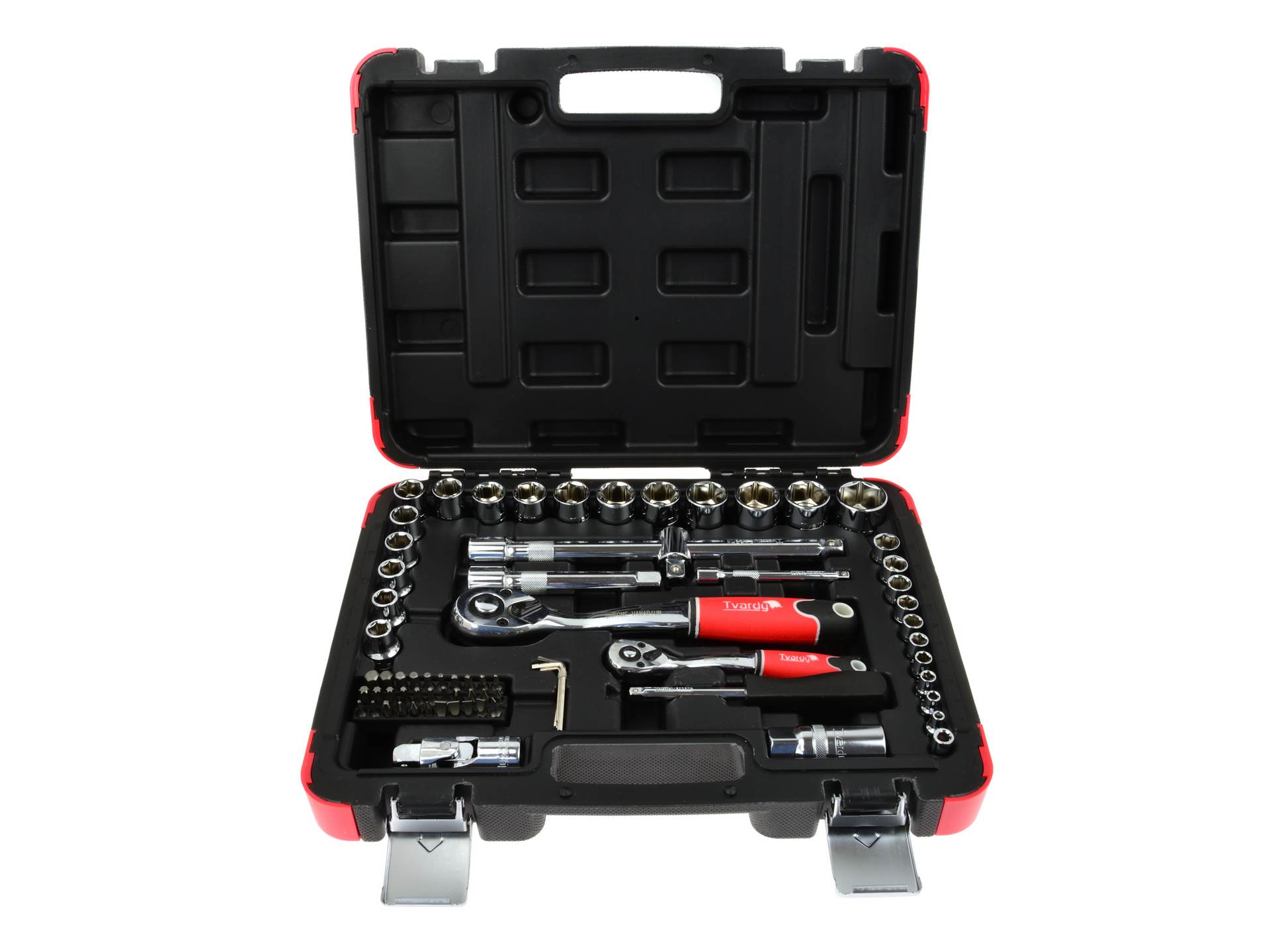 Set de chei profilate profesionale 72 piese 1/4" 1/2", Tvardy T00100 — imaginea 9