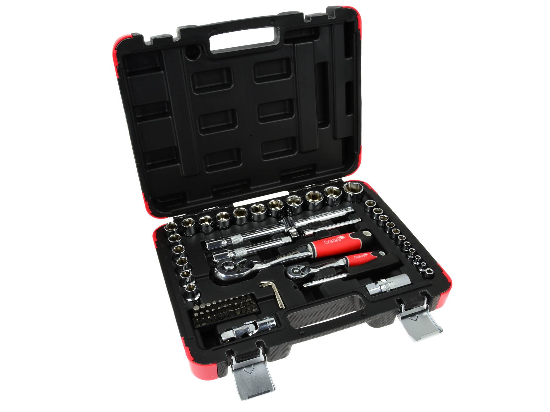 Set de chei profilate profesionale 72 piese 1/4" 1/2", Tvardy T00100 — imaginea 12