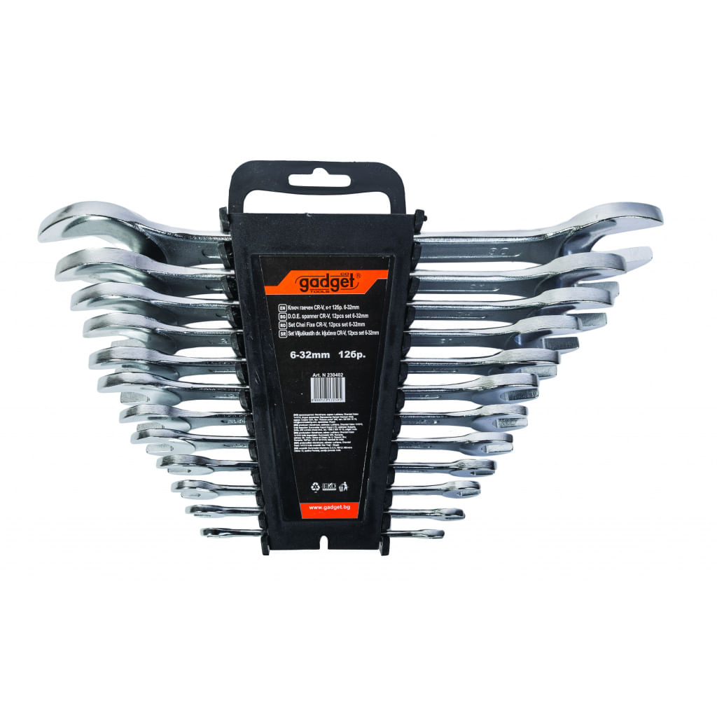 Cheie fixa CR-V, 12buc set 6-32mm GD — imaginea 3