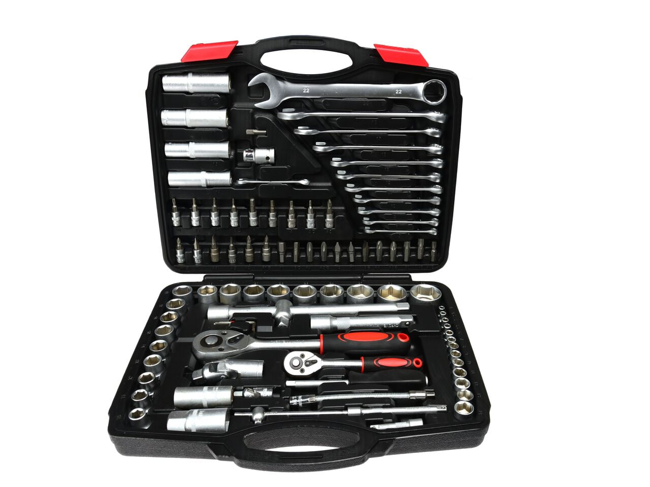 Set chei tubulare torx si inelare, 94 piese, GEKO G10149 — imaginea 3