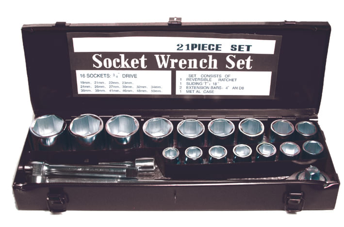Set tubulare 21pcs 3/4" 19-50mm Gadget — imaginea 3