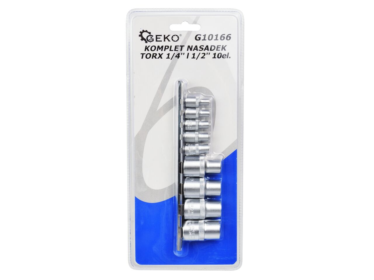 Set chei tubulare, 9 piese, Geko G10166 — imaginea 5