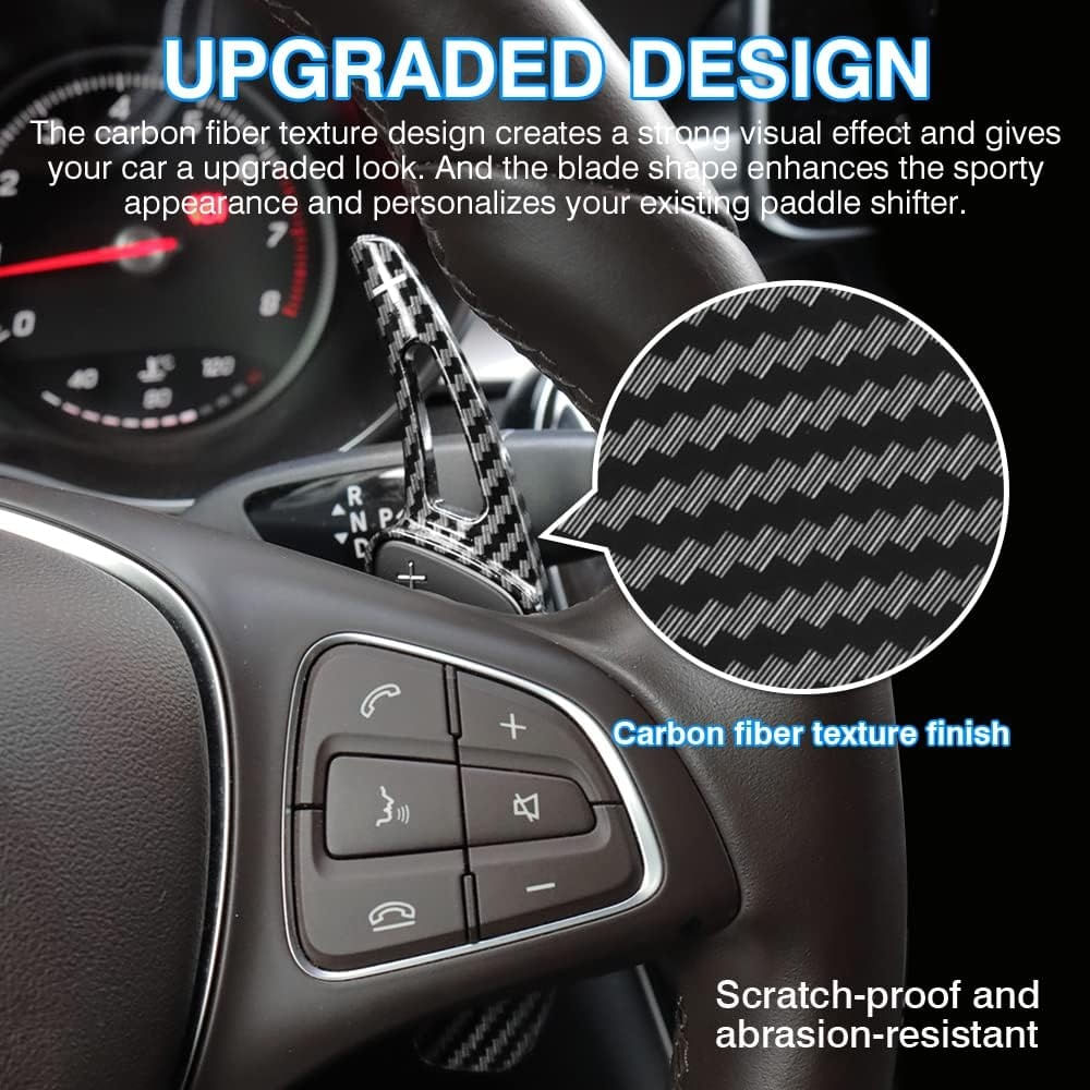 Set Extensii Padele Volan Schimbator Viteze, Compatibile cu Mercedes-Benz A-Class W176, B-Class W246, C-Class - 3 | YEO