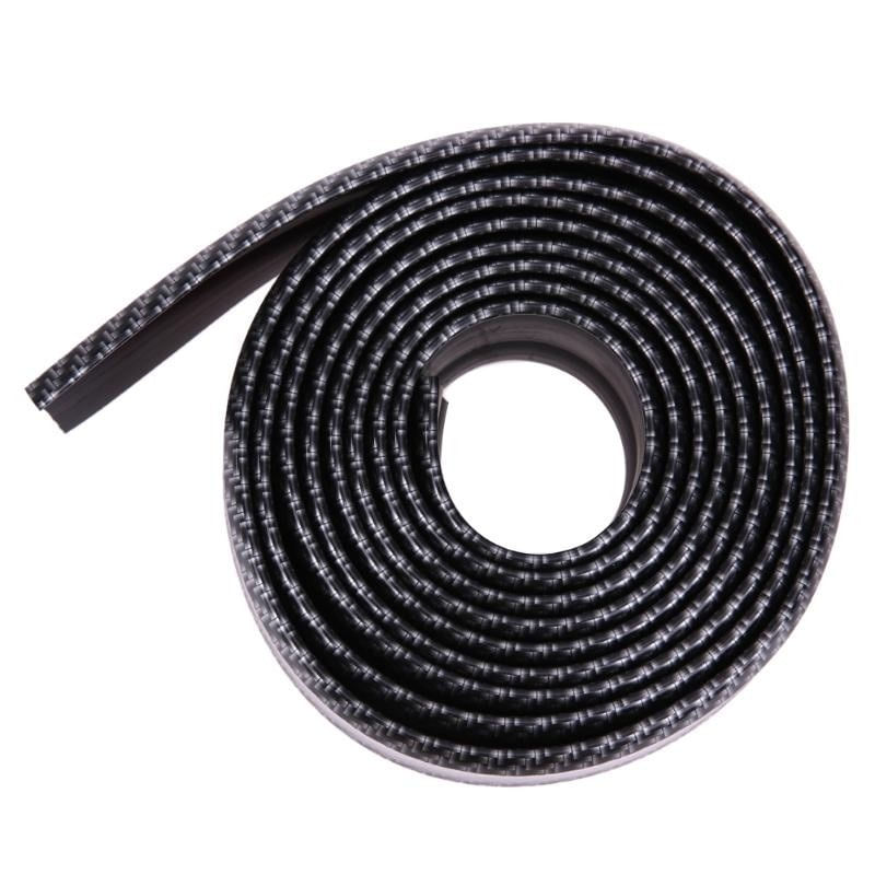 Banda Protectie Design Pentru Usa, Prag, Bara Tuning Auto Interior/Exterior Universala din Cauciuc Model Fibra de - imagine 2
