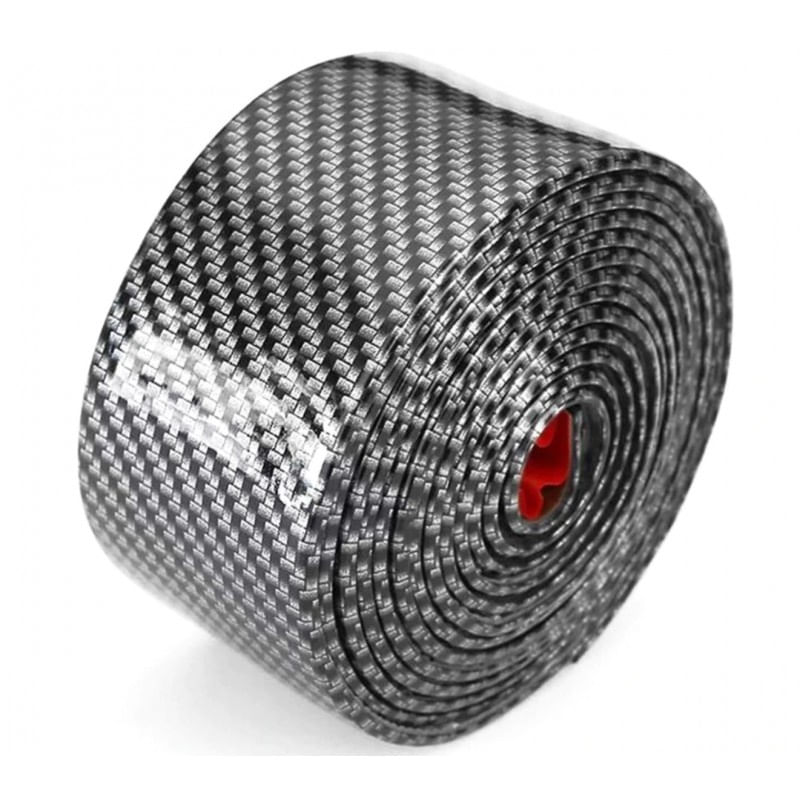 Banda Protectie Design Pentru Usa, Prag, Bara Tuning Auto Interior/Exterior Universala din Cauciuc Model Fibra de - imagine 3
