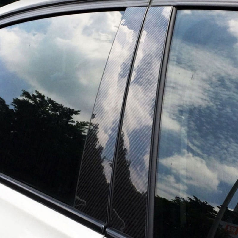 Banda Protectie Design Pentru Usa, Prag, Bara Tuning Auto Interior/Exterior Universala din Cauciuc Model Fibra de - imagine 4
