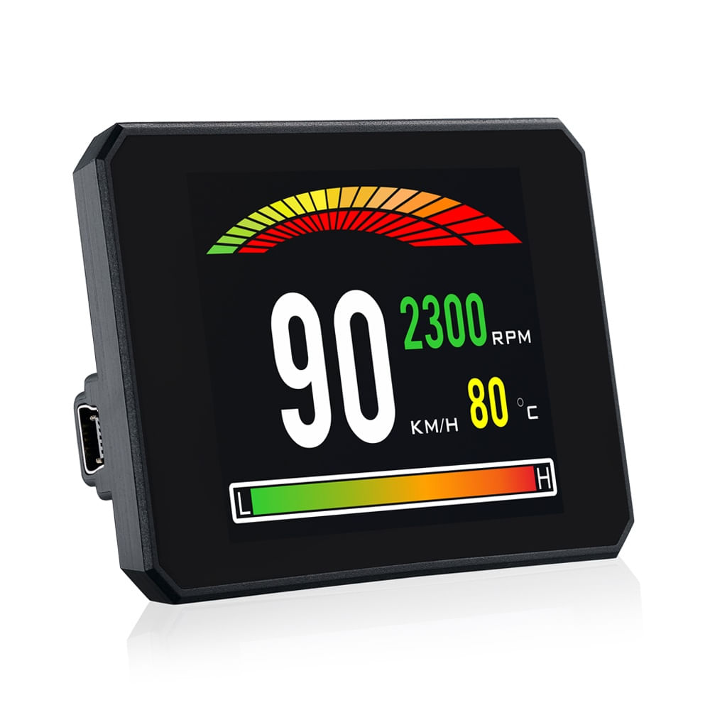 Sistem Monitor Auto Techstar P16 OBD2 HUD, Afisaj Head-Up Display pentru Monitorizare Viteza, RPM si Performanta Auto - 1 | YEO