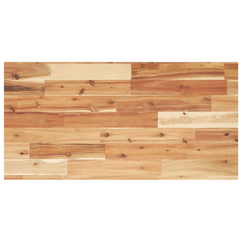 Raft pentru lavoar montat pe perete, otel și lemn masiv acacia, maro închis și alb, mărime 80x40x2 cm, model trapez — imaginea 8