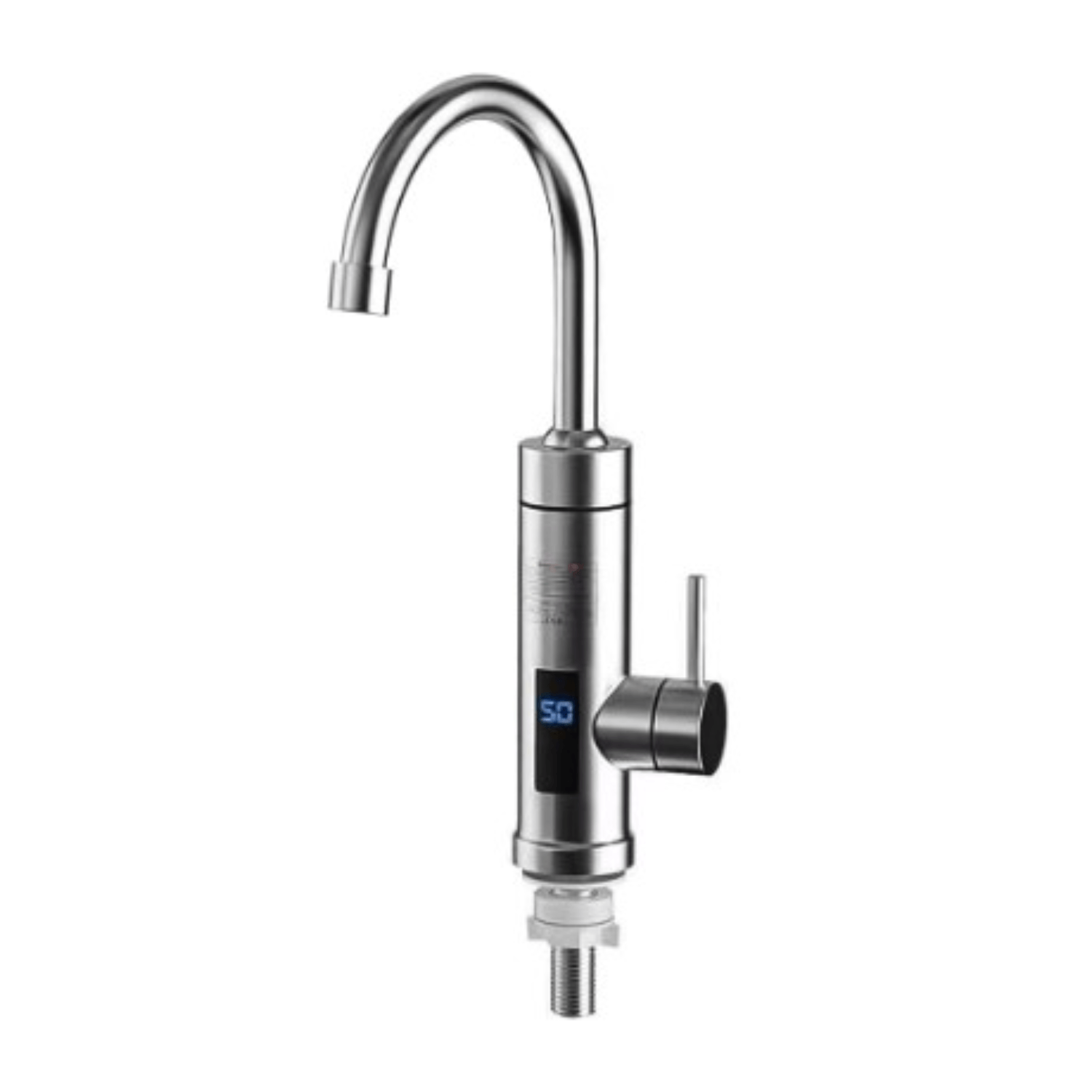 Robinet Electric Instant, Adsinio, Afisaj LED, 3000 W, Apa calda 30°C-60°C, Inox — imaginea 3