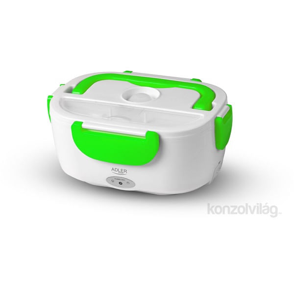 Cutie alimentara electrica pentru incalzirea pranzului, verde, Adler AD4474g