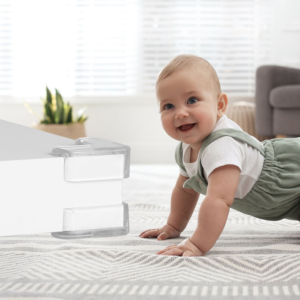 Set 12 Coltare din Silicon pentru Protectie Ridicata la Colturile Mobilei, din Silicon, Triunghi, SIPO Baby Safety - 2 | YEO