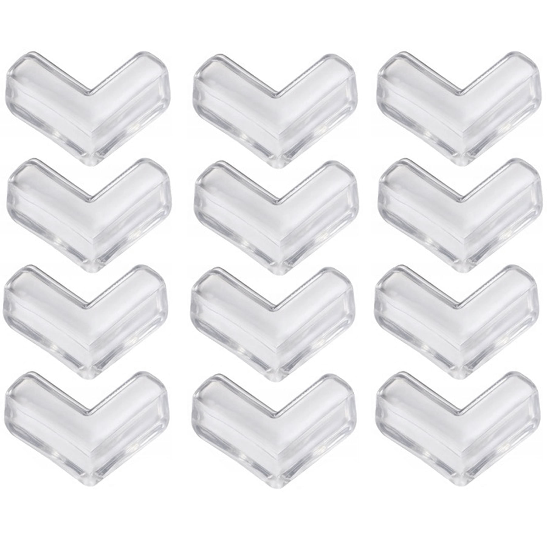 Set 12 Coltare din Silicon pentru Protectie Ridicata la Colturile Mobilei, din Silicon, Triunghi, SIPO Baby Safety