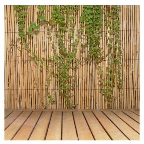 Gard/paravan din bambus natural, 5x1 m