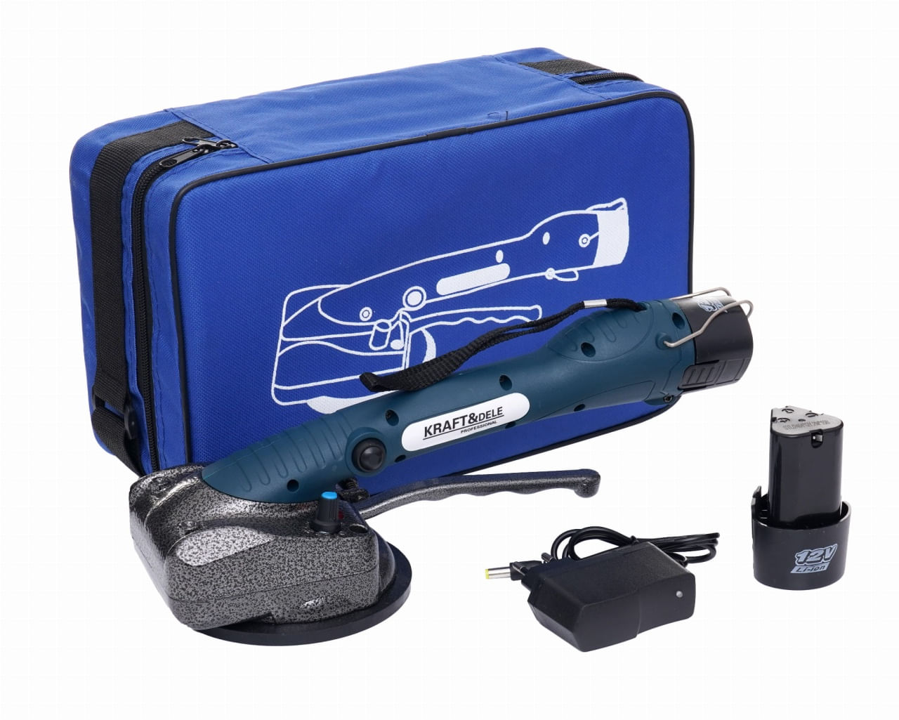 Ventuza vibratoare cu acumulator 12V pentru placi ceramice gresie si faianta, piatra naturala – XR10769