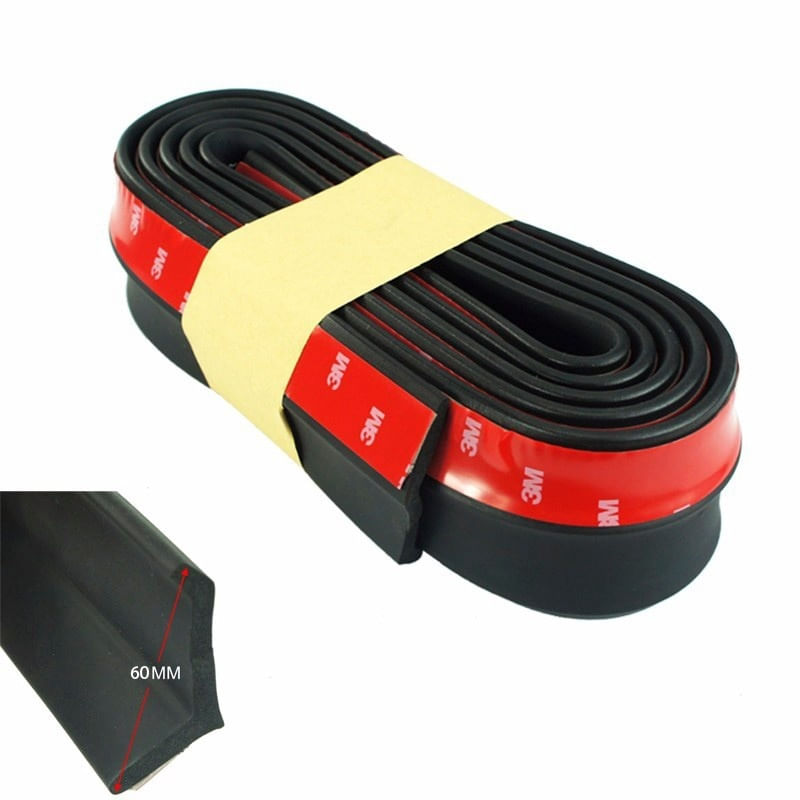 Banda Protectie Spoiler, Bara Tuning Auto Universala din Cauciuc, Neagra, 2.5 M - 3 | YEO