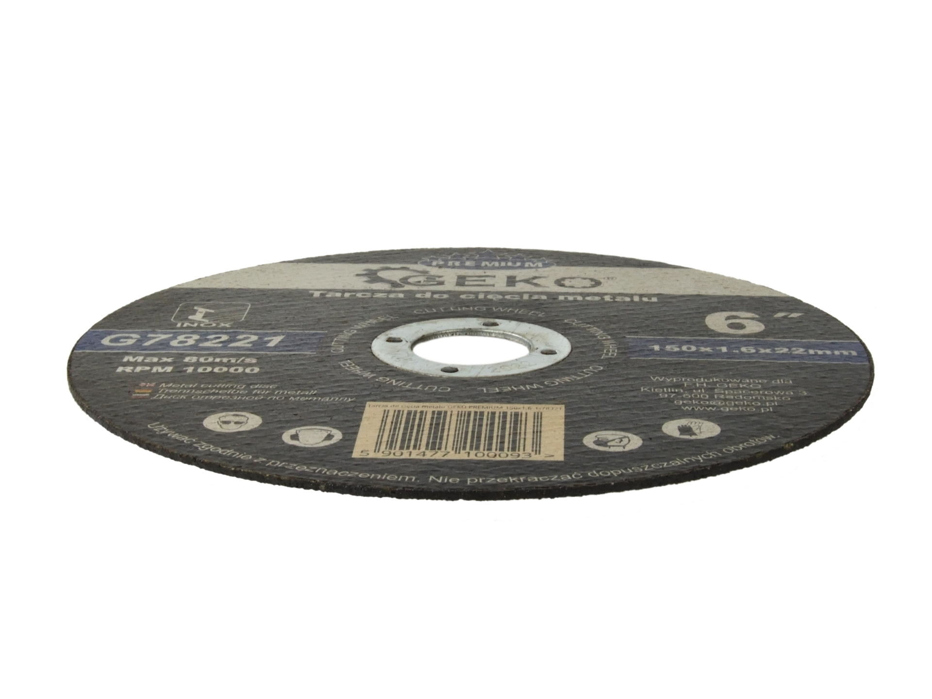 Disc de taiere 150x1.6mm, GEKO PREMIUM G78221 - 1 | YEO