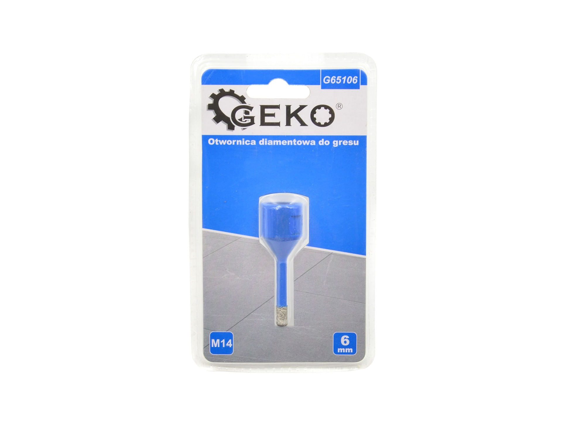 Carota diamantata 6mm pentru gresie M14, GEKO G65106