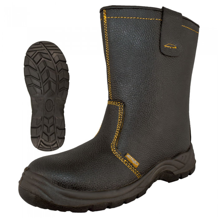 Cizme de protectie, piele naturala, interior imblanit, marimea — imaginea 3