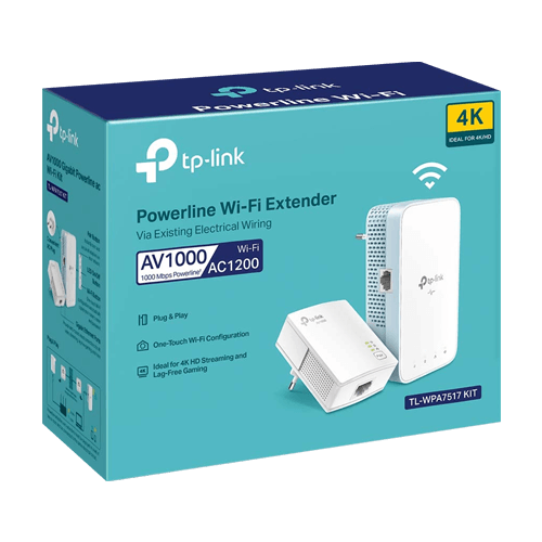Kit Powerline AV1000, Wi-Fi 5, AC1200 Dual-Band, 1 x RJ45 Gigabit - TP-Link TL-WPA7517KIT