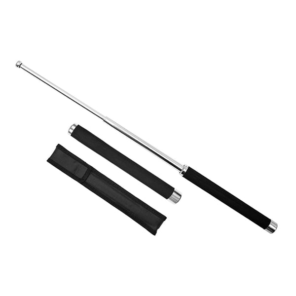 Baston telescopic pliabil, 65 cm , argintiu, husa inclusa - imagine 2