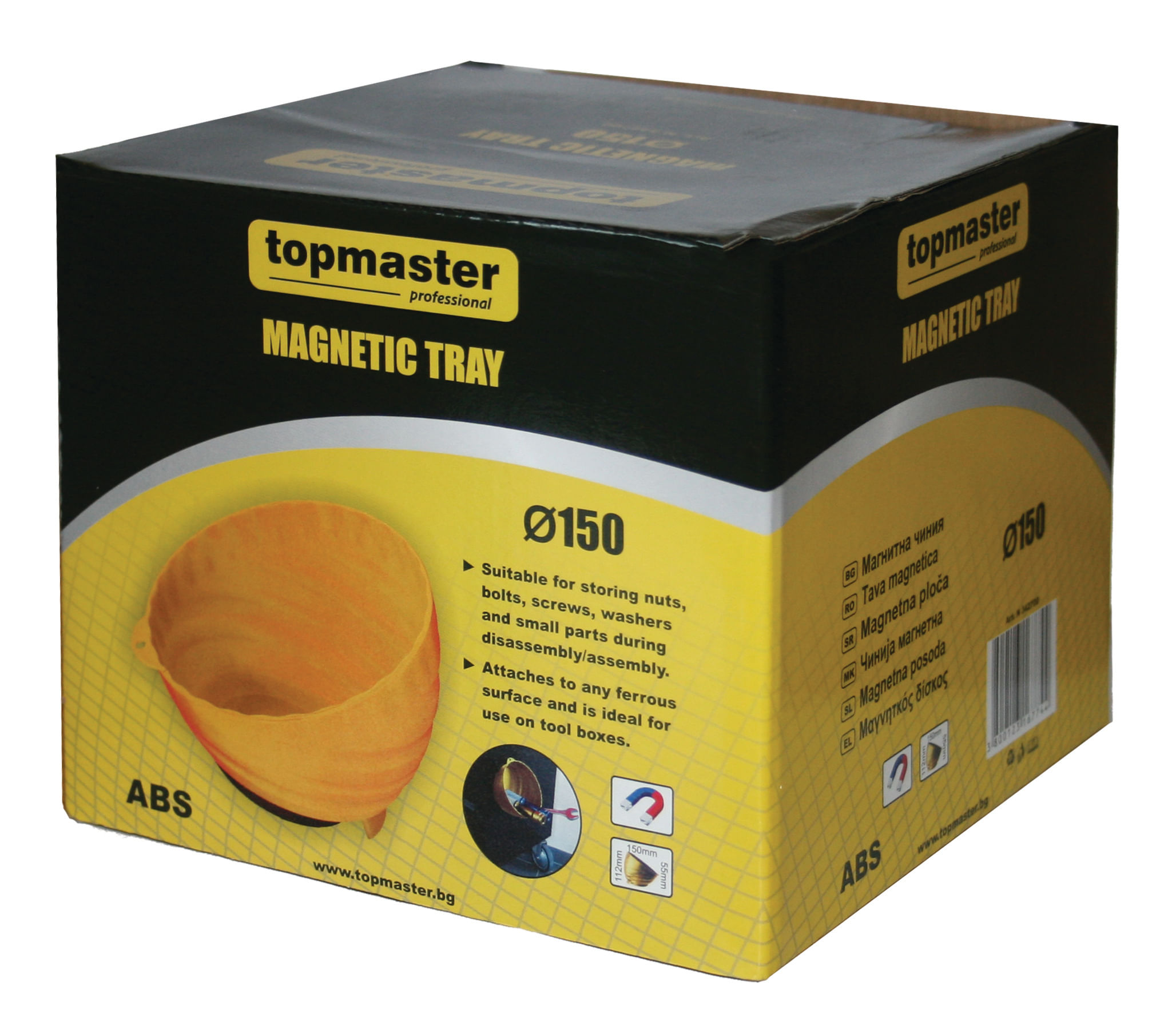 Bol magnetic pentru piese, plastic ABS, Topmaster — imaginea 2