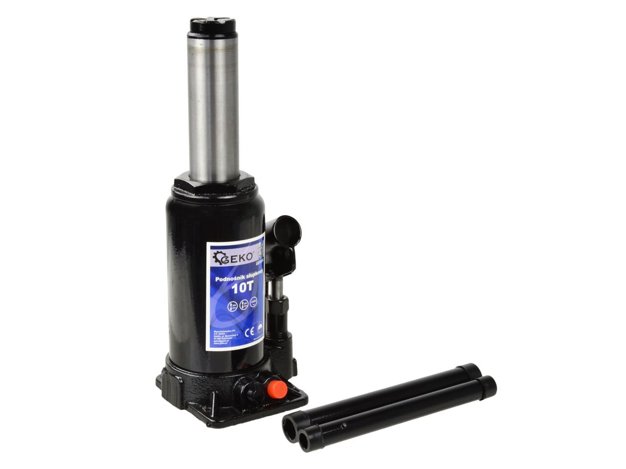 Cric hidraulic cu manivela de 10T, GEKO G01054 - 4 | YEO
