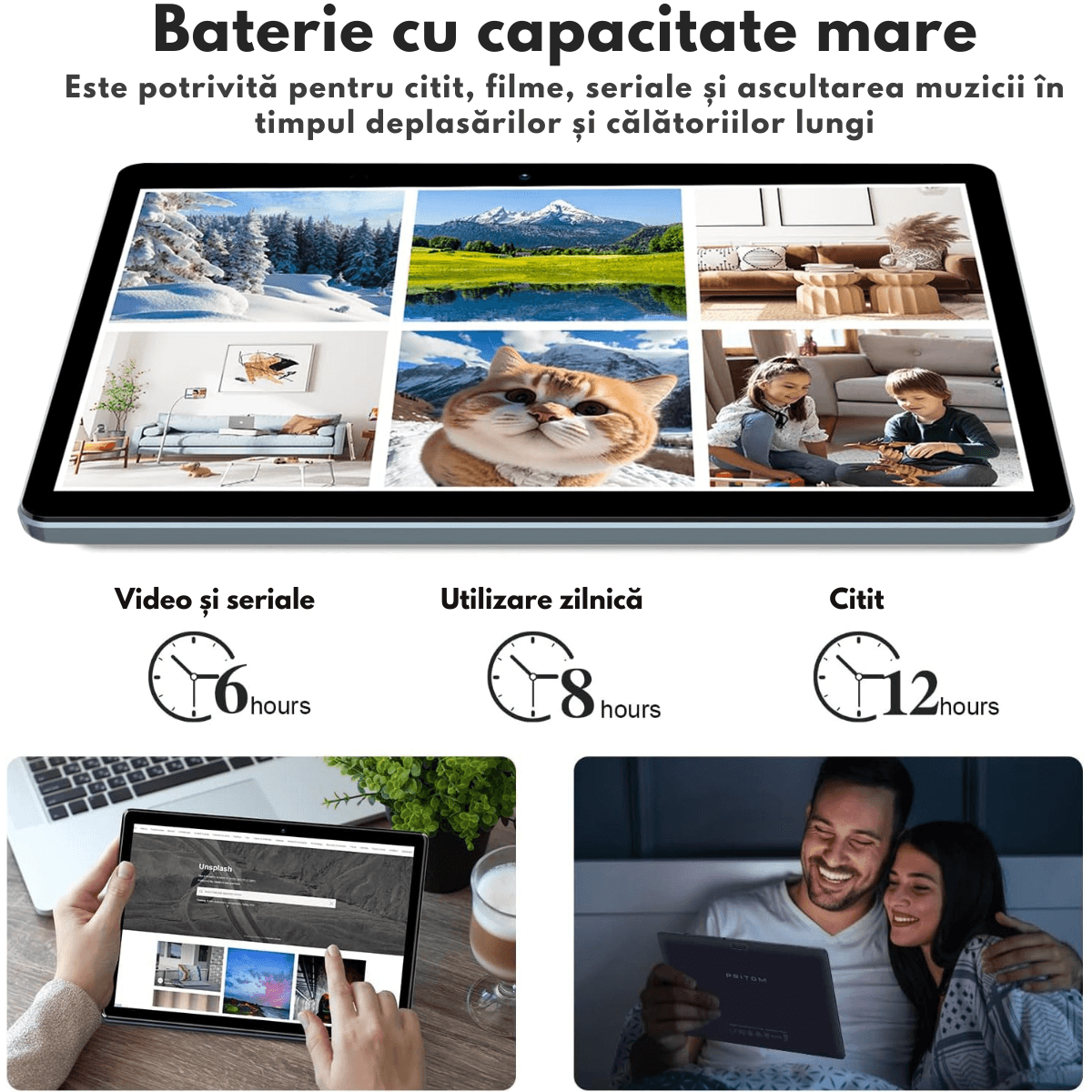 Tableta 10 Inchi VisionHub® Tronpad - Android 13, Performanta Rapida, Ecran HD IPS, Android 13, 64GB Stocare, 4GB RAM - 1 | YEO