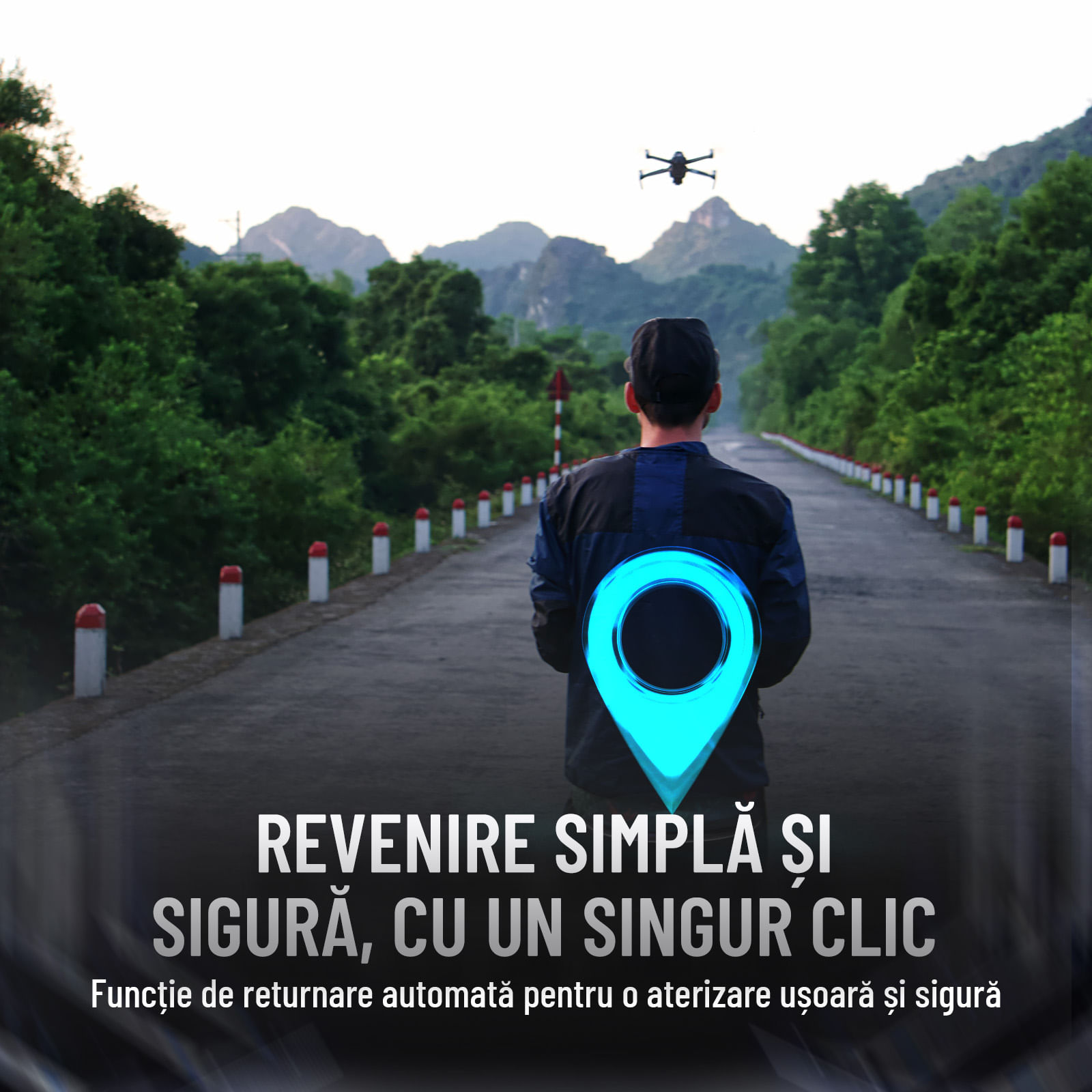 Drona Nivazo U33 Max, cu 2 acumulatori 3000mAh, follow me, functie de evitarea obstacolelor, autonomie pana la 29 minute - imagine 6