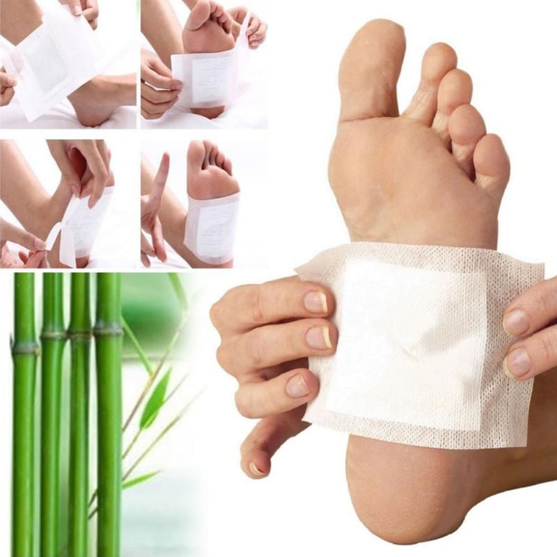 Set 10x Plasturi Detoxifiere Kinoki MRG M943, Pentru Picioare - imagine 2