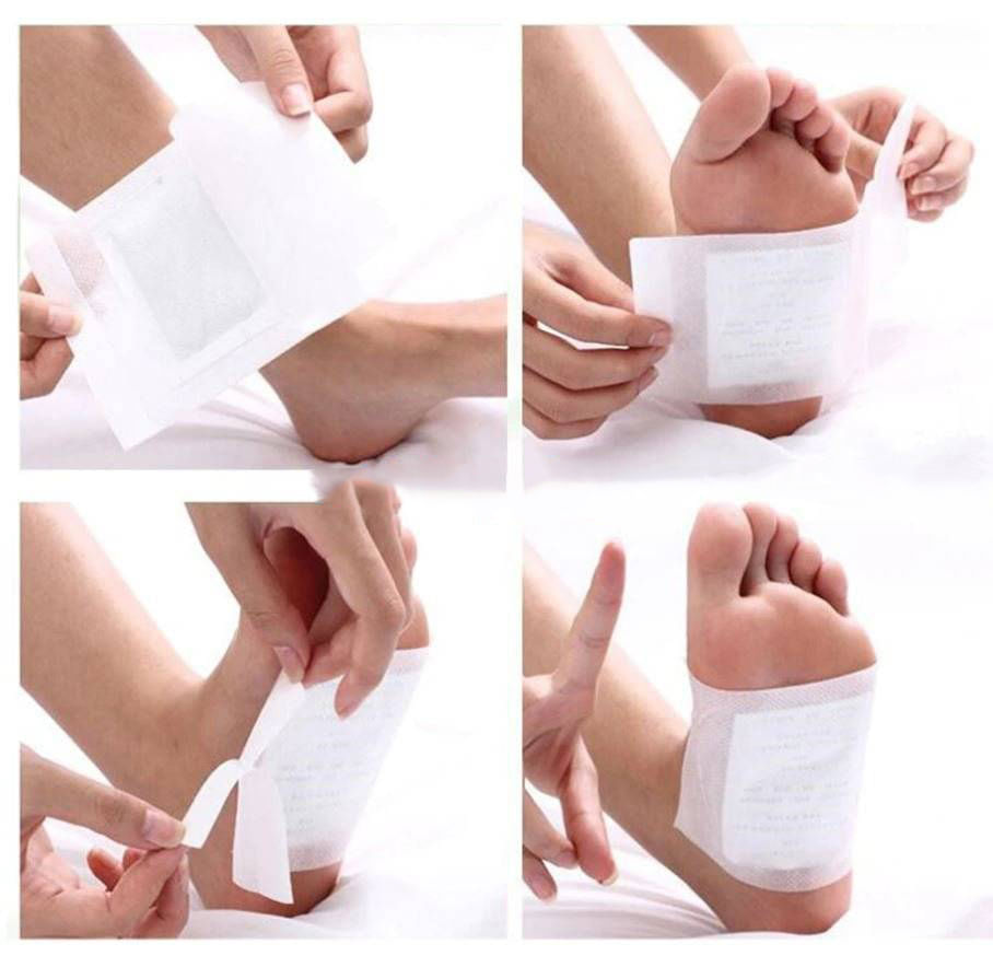 Set 10x Plasturi Detoxifiere Kinoki MRG M943, Pentru Picioare - imagine 7