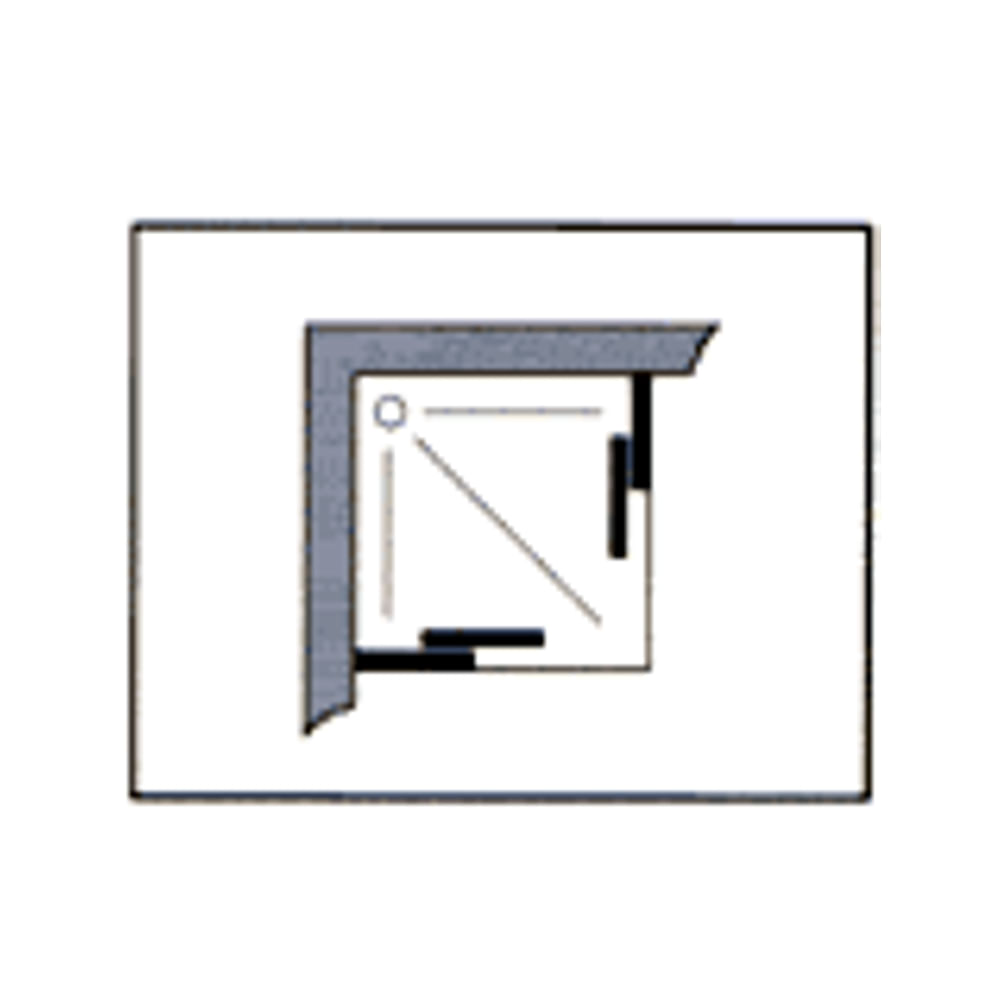 Cabina dus patrata IDRA, fara cadita, material PVC, 80x80x190 cm - imagine 6