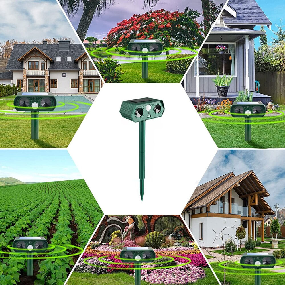 Aparat Anti Daunatori Ultrasonic Solar Animale MRG M1190, Senzor, Exterior - 2 | YEO