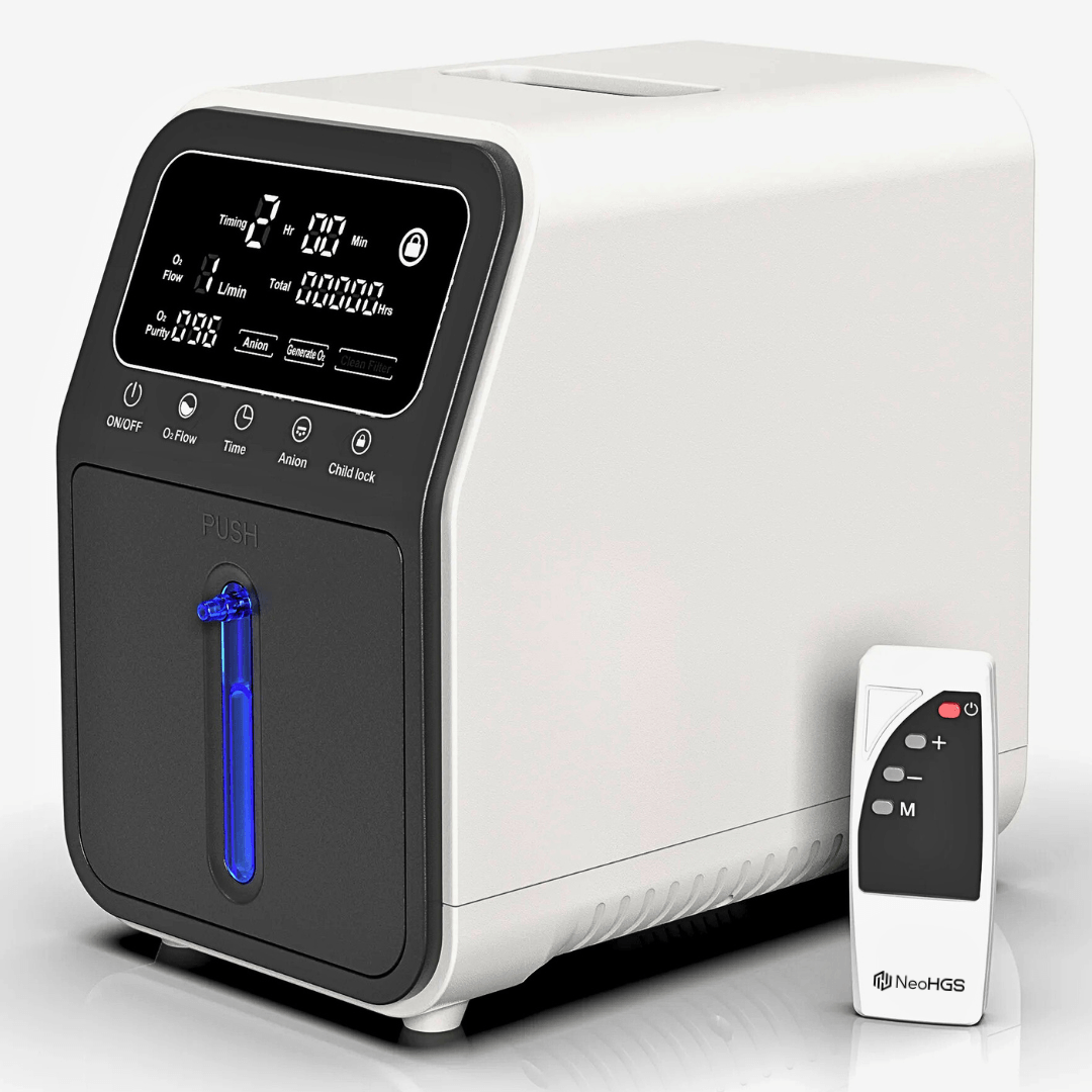 Concentrator de Oxigen Portabil NeoHGS, Capacitate 1-9L/min, Telecomanda, Functie de Aerosoli/Nebulizator - 4 | YEO