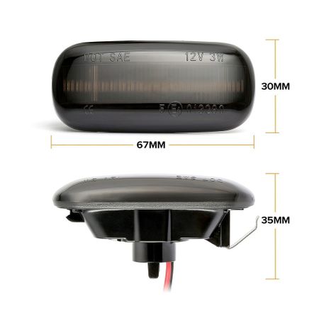 Semnalizare dinamica AUDI A3 8P, A4 B6, A4 B7, A6 C6 set 2 bucati lampi aripa - 3 | YEO