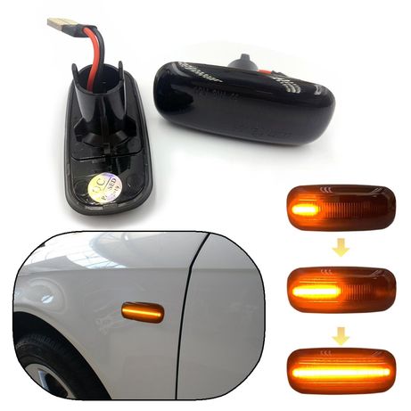 Semnalizare dinamica AUDI A3 8P, A4 B6, A4 B7, A6 C6 set 2 bucati lampi aripa - imagine 5