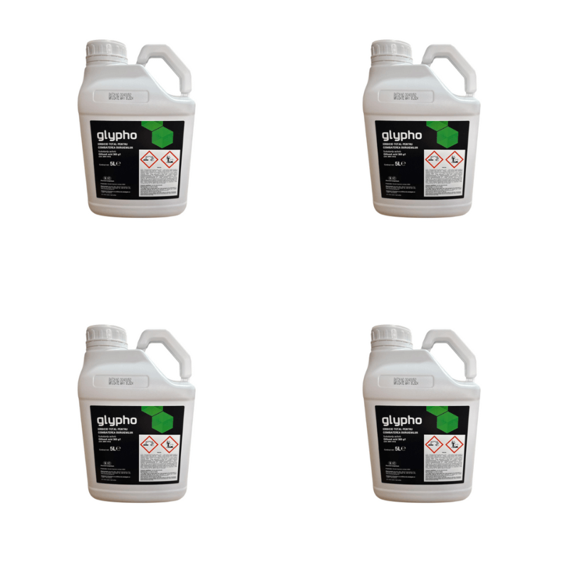 Set erbicid total Glypho 5 l x 4 buc