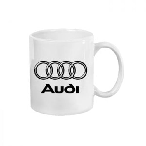 Cana alba personalizata Auto Audi, INOVATIX®. 330ml