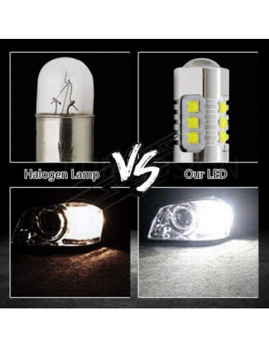 Bec LED Auto Alb H21W / BAY9S Canbus 80W, 12-24V, LED-uri CREE, Alb Intens - 4 | YEO