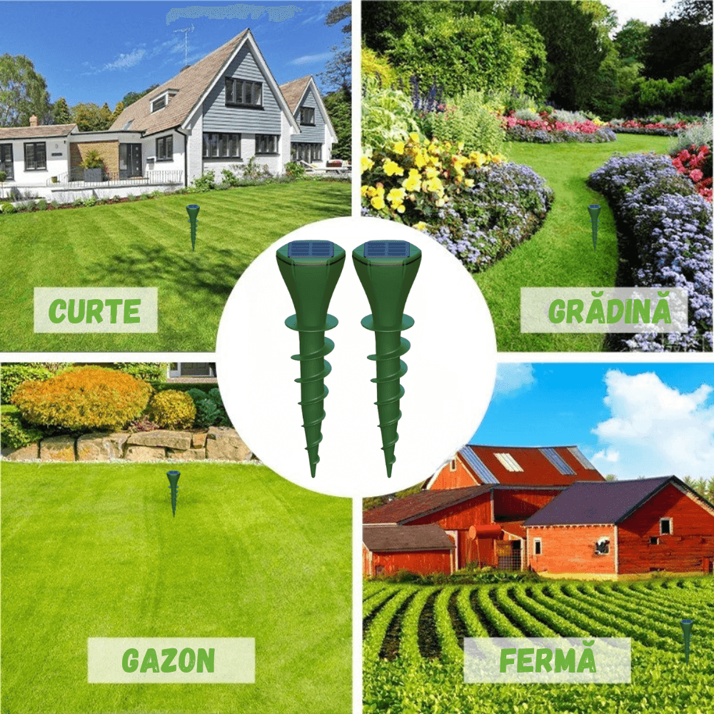 Set 4 Aparate Anti-Cartite BIRAI, incarcare solara, BR08, 3 Moduri, Solar, 700㎡, IP65, Ultrasunete, Eco, Fara Chimicale - imagine 11