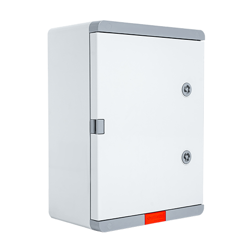 Cutie distributie IP67 din ABS gri, usa mata, placa metalica, 300x400x170 mm PD304017