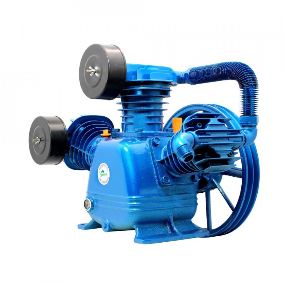 Cap compresor de aer cu 3 pistoane compresie in doua etape 900l/min 12.5 bari BARRACUDA 3090TS BLUE EDITION B-AC3090TS - 1 | YEO