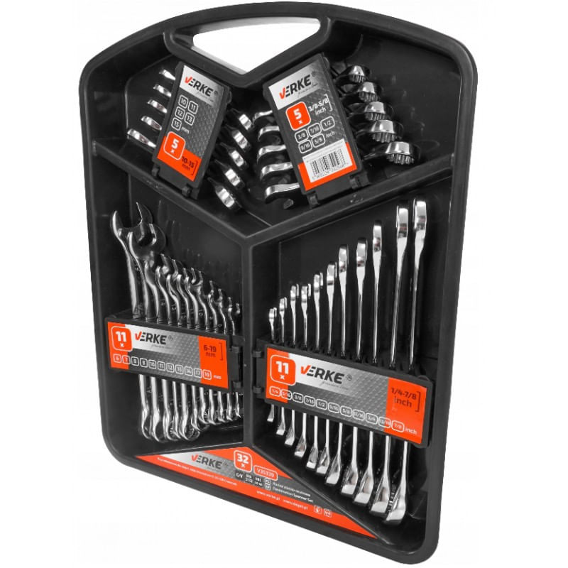 Set chei combinate 32 bucati 6-19mm V35339 Verke — imaginea 3