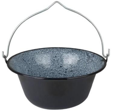 Ceaun emailat rezistent, 25 litri, negru
